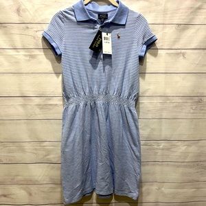 NWT Girls Polo by Ralph Lauren Blue Dress